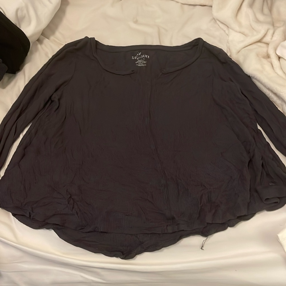 Soft & Sexy Waffle Long Sleeve American Eagle top
